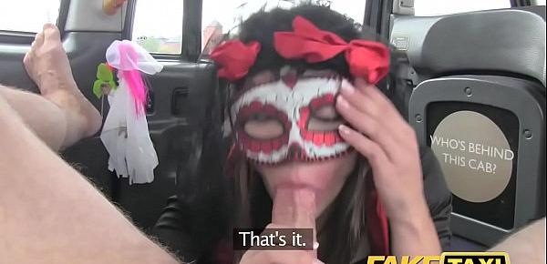  Fake Taxi girl in mask gets fucked in the ass after bf leaves her